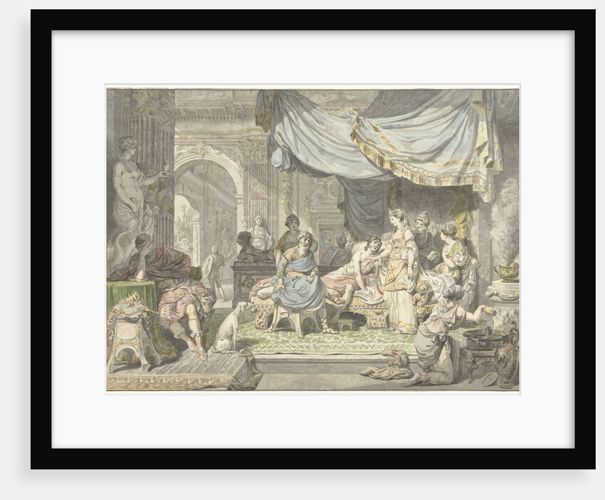 Antiochus tries to hide his love for his mother Stratonice by Jean Grandjean