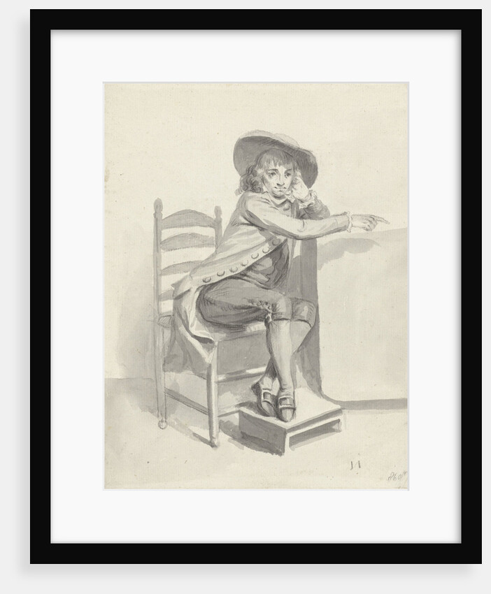 Boy sitting on a chair by Taco Scheltema I