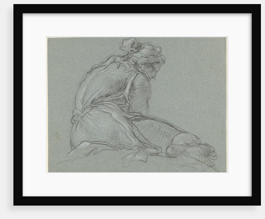 Seated woman by Giovanni Domenico Tiepolo