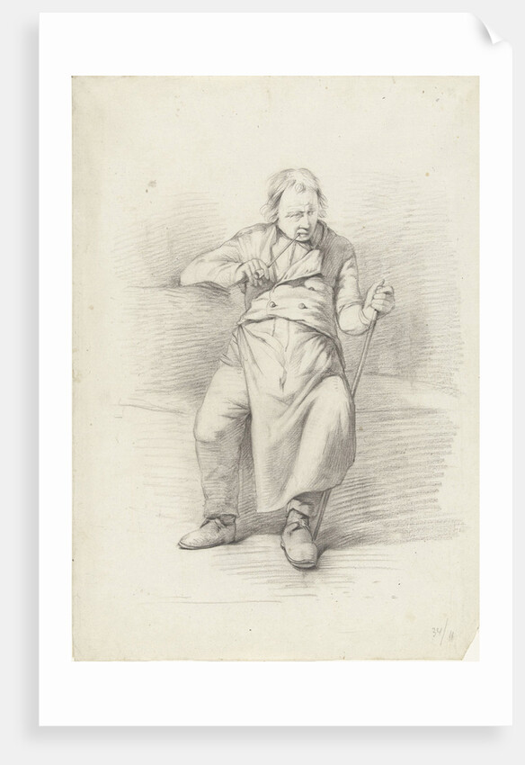 Pipe Smoking man by Abraham Johannes Ruytenschildt