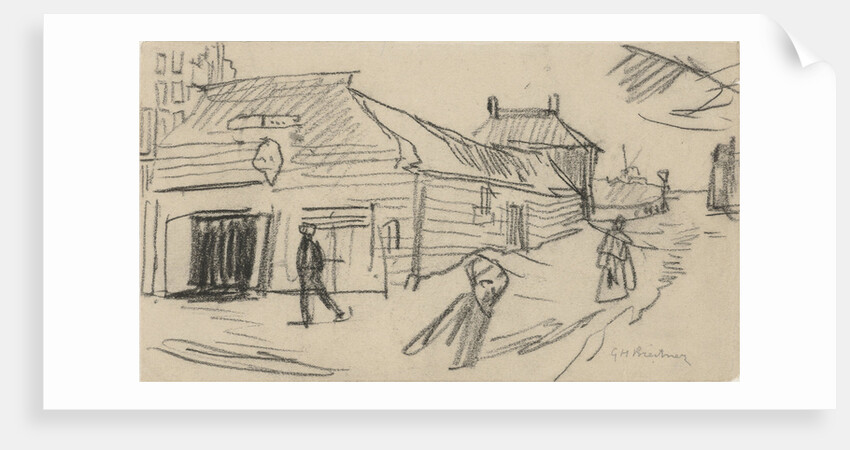 Shed under the dike by George Hendrik Breitner