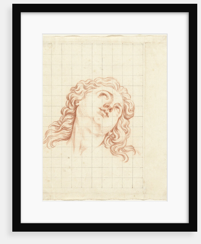 Head of a boy with long hair by Bernard Picart