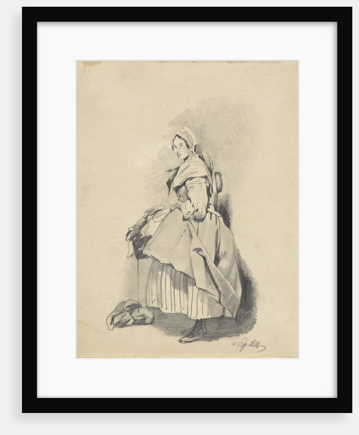 Standing woman by Pieter van Loon