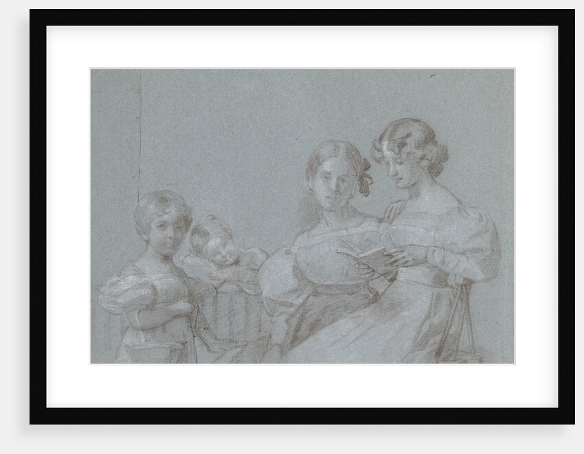 Portrait of four sisters Van Loon by Charles Howard Hodges
