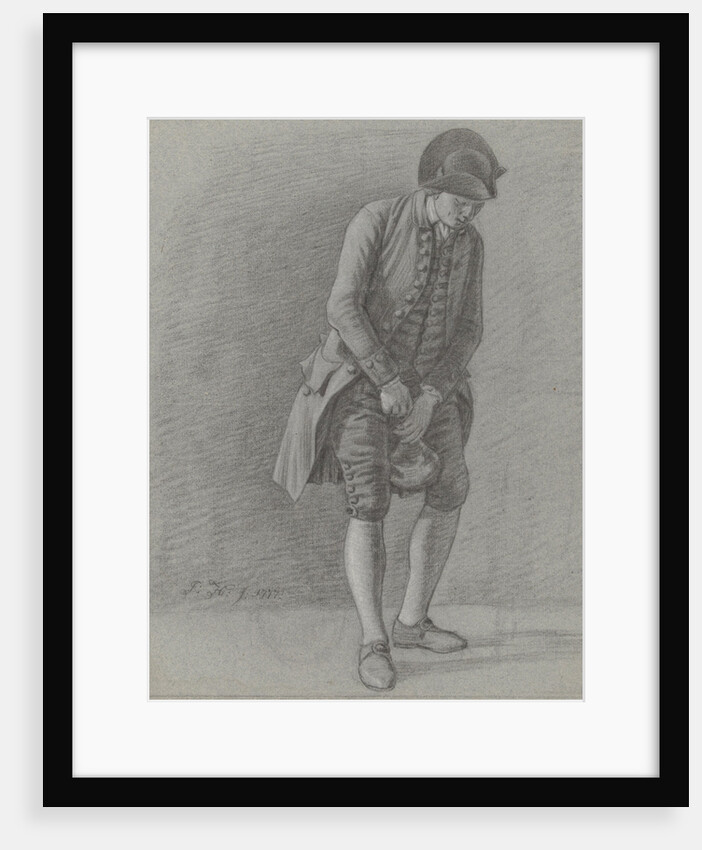 Young man pulls the cork from a bottle by Jordanus Hoorn