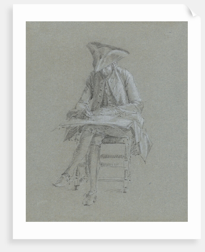 Study of draftsman by Anonymous
