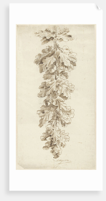 Festoon of oak leaves by Jacob Hagen II