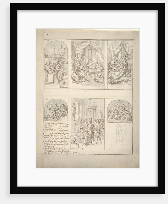 Design for a room painted with scenes from the life of Aeneas by Elias van Nijmegen