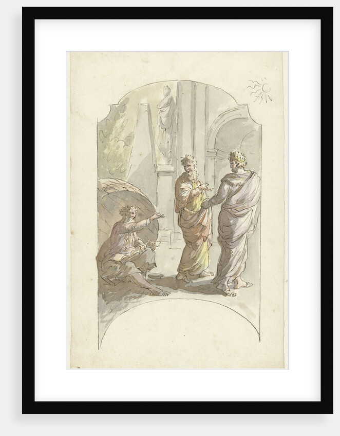 Diogenes asked Alexander not to stand in his light by Elias van Nijmegen