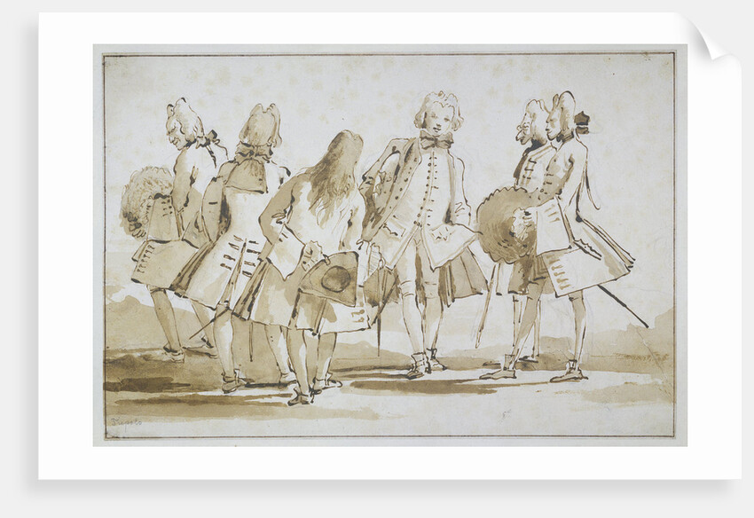 Venetian slipper parade by Giovanni Battista Tiepolo