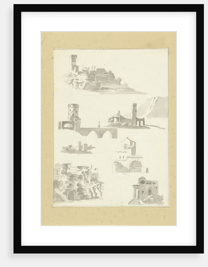 Seven studies of structures by Pieter Gaal