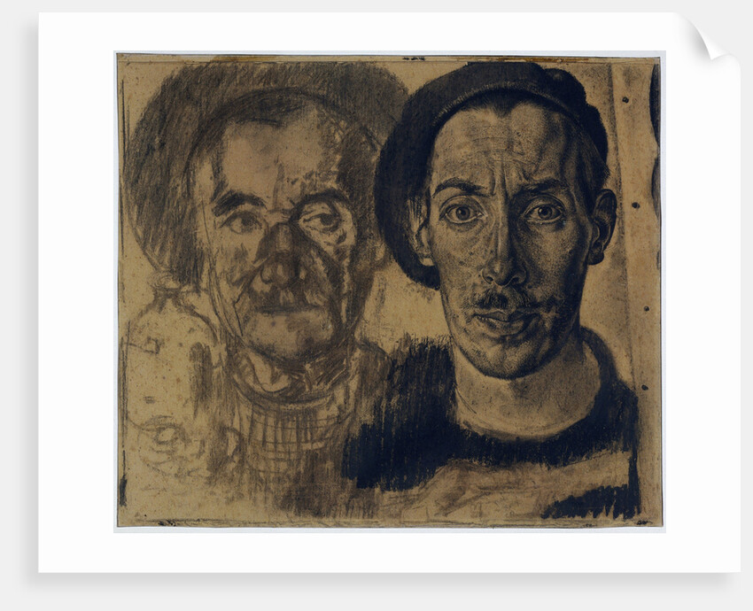 Double portrait of Dick Ket and his father by Dick Ket