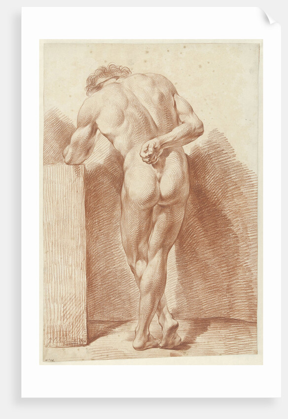 Standing male nude by Johannes Ziesenis