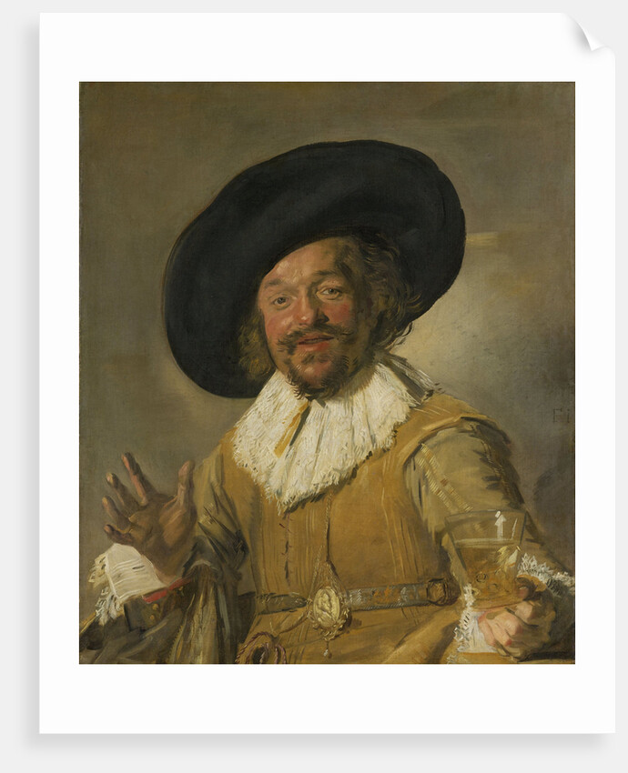 A Militiaman Holding a Berkemeyer by Frans Hals