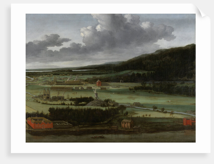 Hendrik Trip's Cannon Foundry in Julitabruk by Allaert van Everdingen