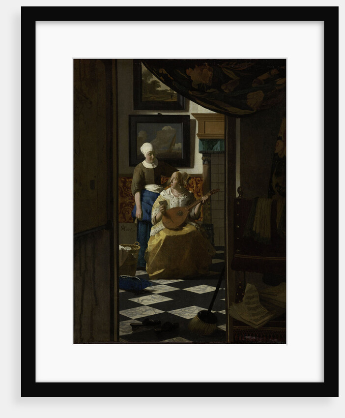 The Love Letter by Johannes Vermeer