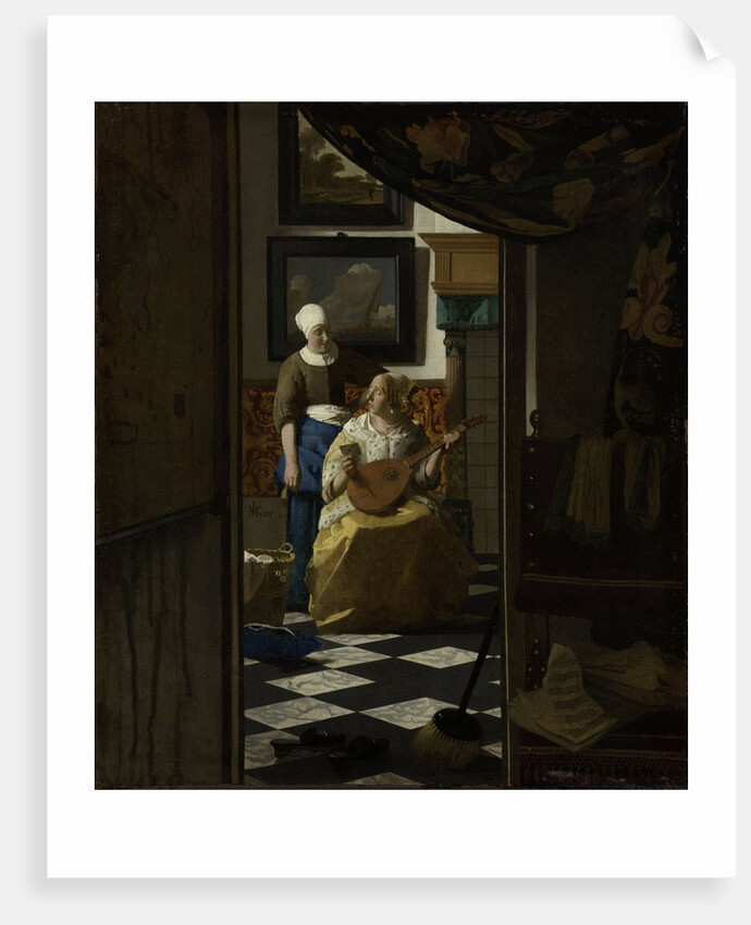 The Love Letter by Johannes Vermeer