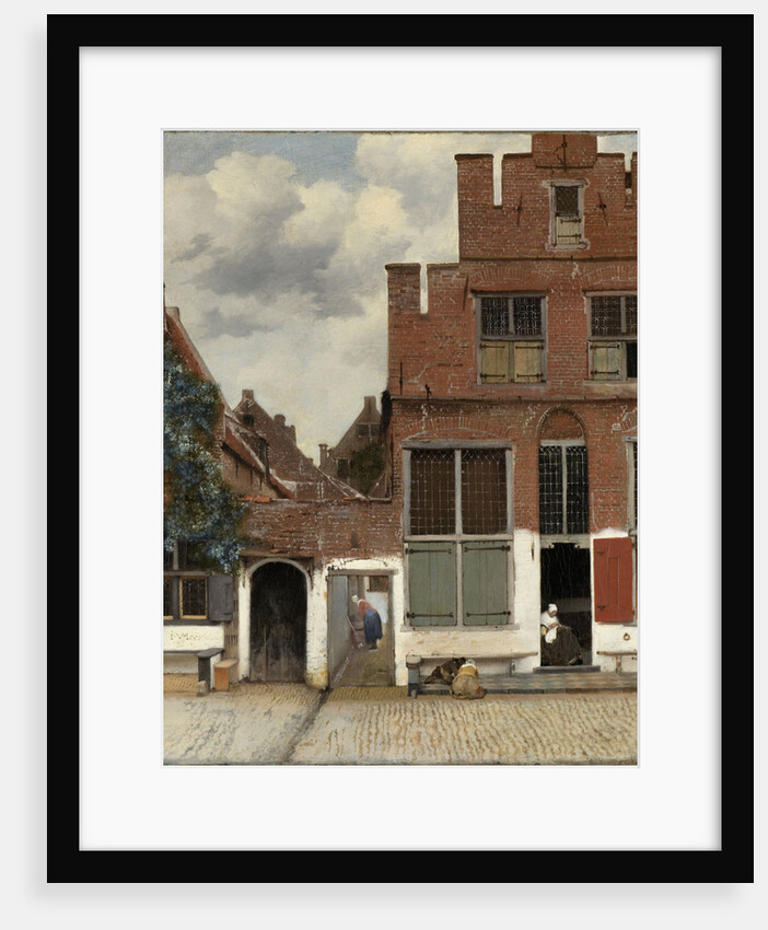 View of Houses in Delft The Netherlands by Johannes Vermeer