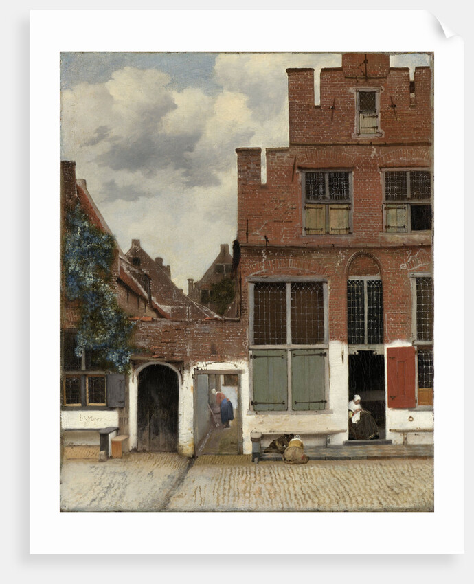 View of Houses in Delft The Netherlands by Johannes Vermeer