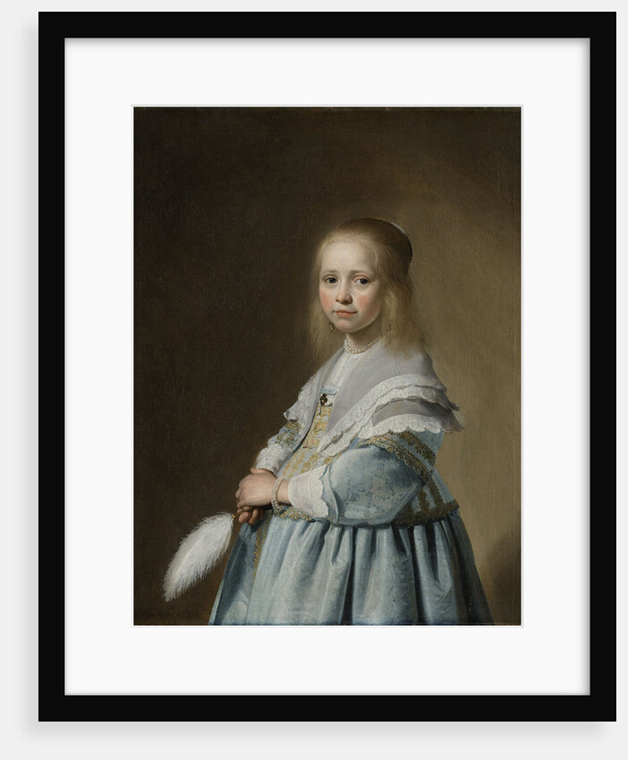 Portrait of a Girl Dressed in Blue by Johannes Cornelisz. Verspronck