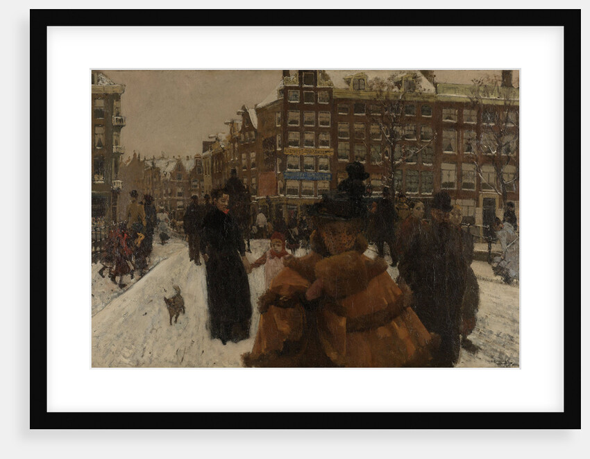 The Singel Bridge at the Palace in Amsterdam by George Hendrik Breitner
