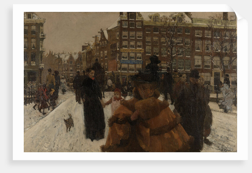 The Singel Bridge at the Palace in Amsterdam by George Hendrik Breitner