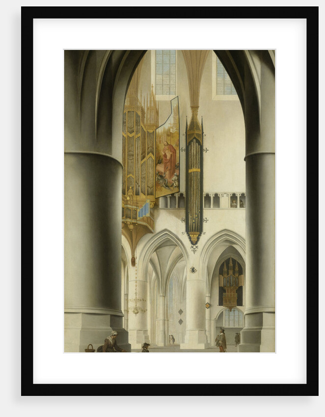 Interior of the Church of St Bavo in Haarlem The Netherlands by Pieter Jansz. Saenredam