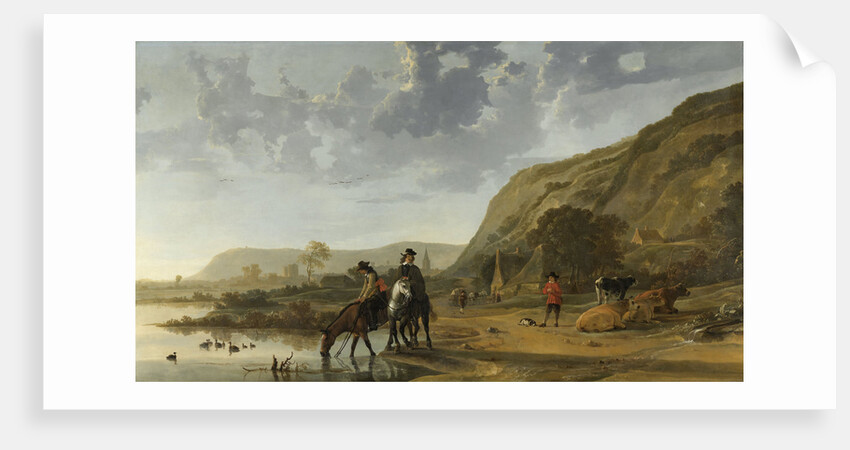 River Landscape with Riders by Aelbert Cuyp