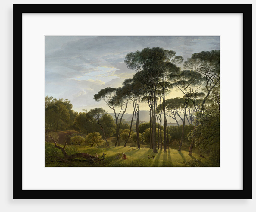 Italian Landscape with Umbrella Pines by Hendrik Voogd