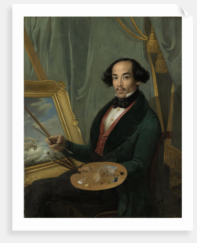 Portrait of Raden Syarif Bustaman Saleh by Friedrich Carl Albert Schreuel