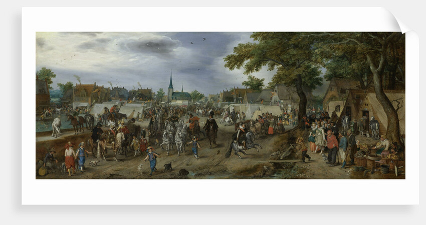 Prince Maurice and Frederick Henry at the Valkenburg Horse Fair The Netherlands by Adriaen Pietersz. van de Venne