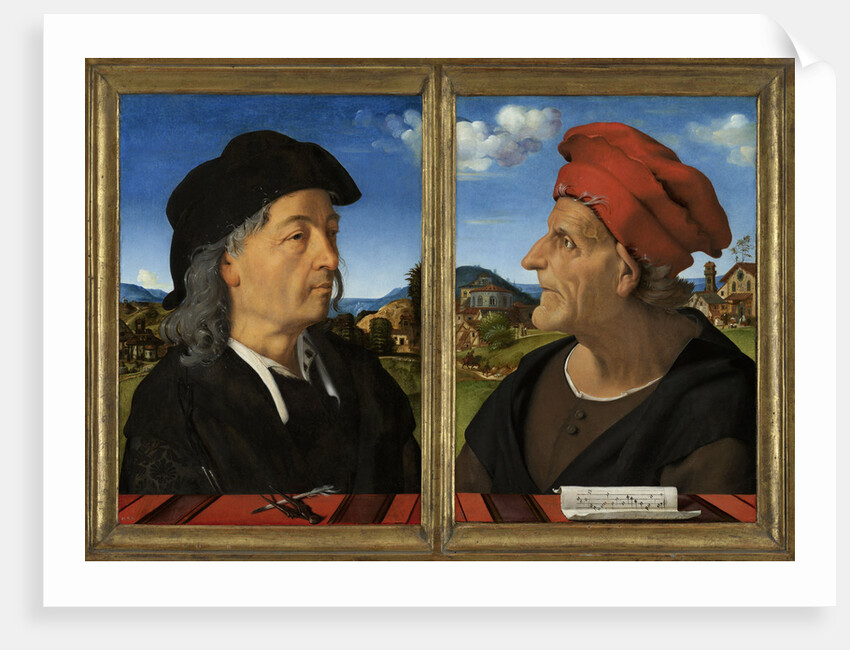 Portraits of Giuliano and Francesco Giamberti da Sangallo by Piero di Cosimo