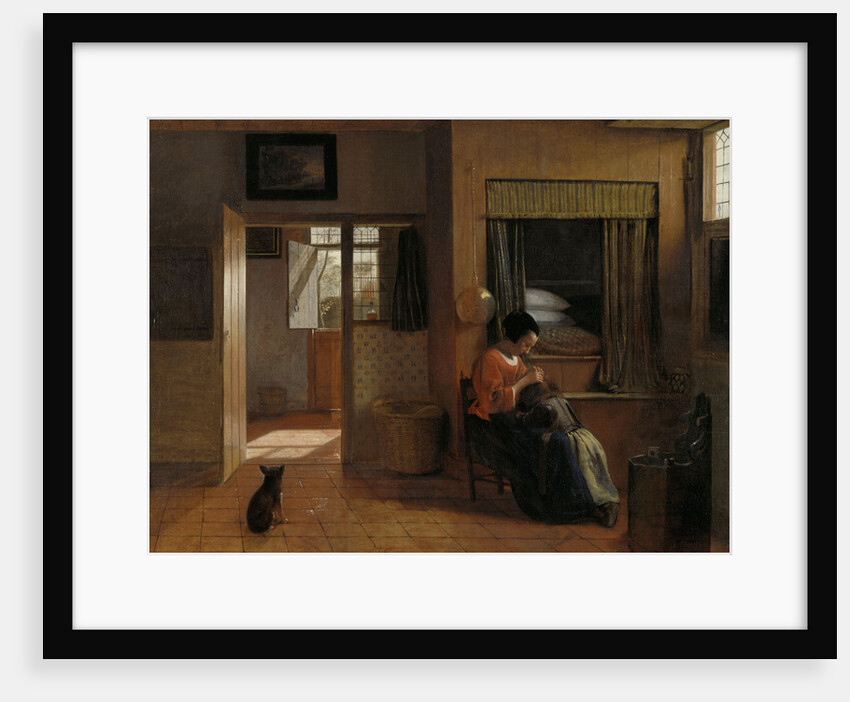 A Mother delousing her Child's Hair by Pieter de Hooch