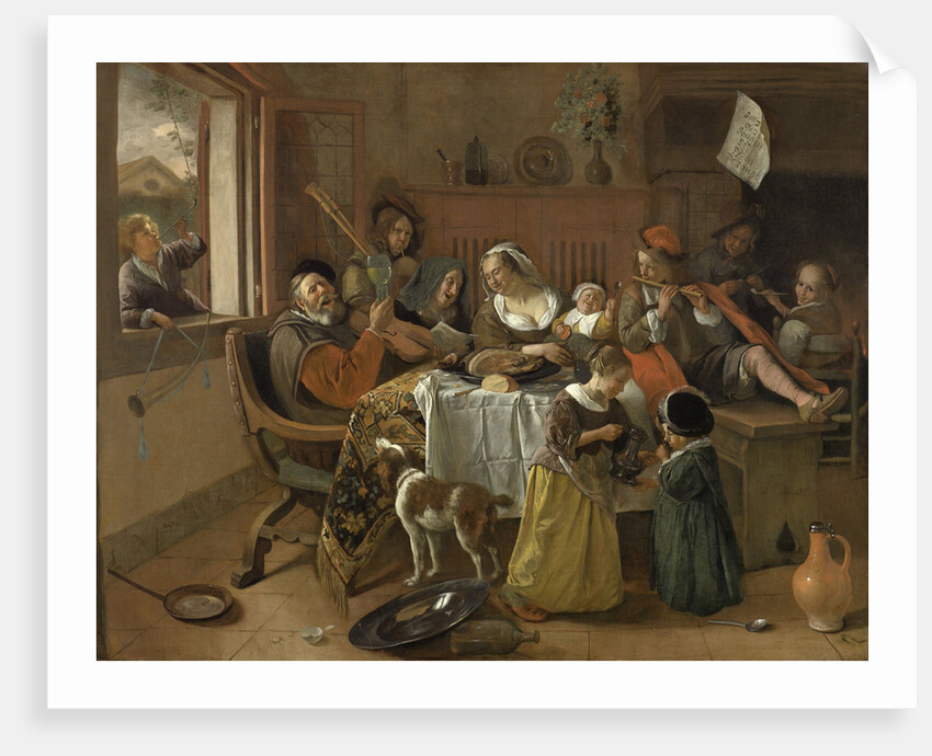 The Merry Family by Jan Havicksz. Steen
