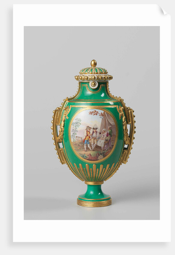 Pair of vases (vases à perles or vases à panneaux) by Manufacture de Sèvres