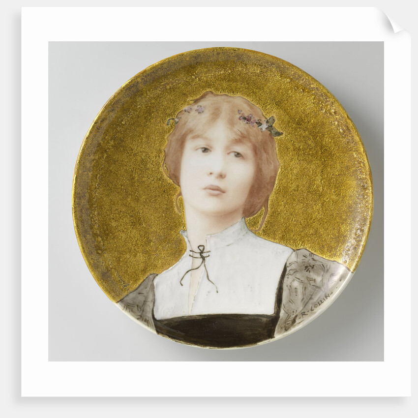 Decorative plate, Théodore Deck by Raphaël Collin