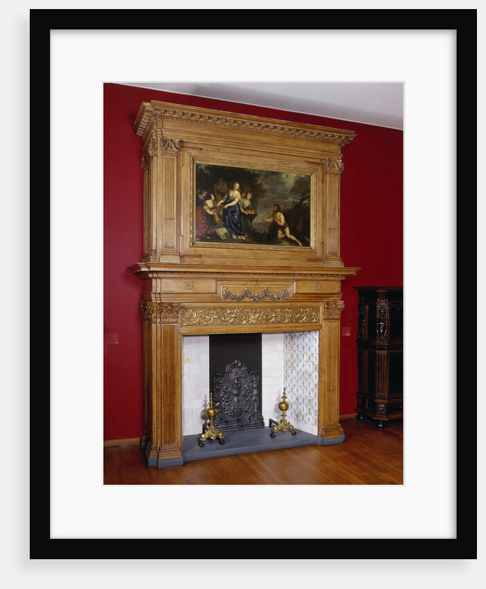 Chimney piece with representation of Odysseus and Nausicaa, Philips Vinckboons (II) by Joachim von Sandrart