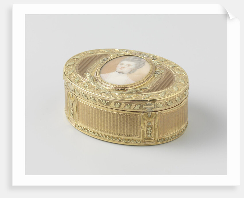 Snuff Box with Portrait of Anna of Barnevelt, Nicolas-Augustin Delions by Anonymous