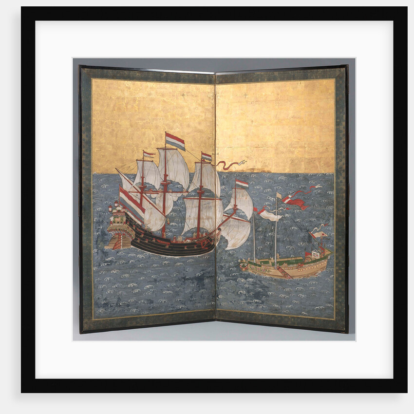 Japanese screen by Genkei-school Nagasaki