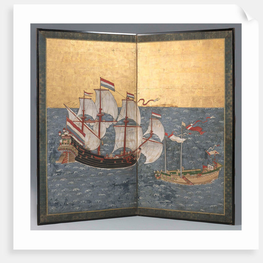 Japanese screen by Genkei-school Nagasaki
