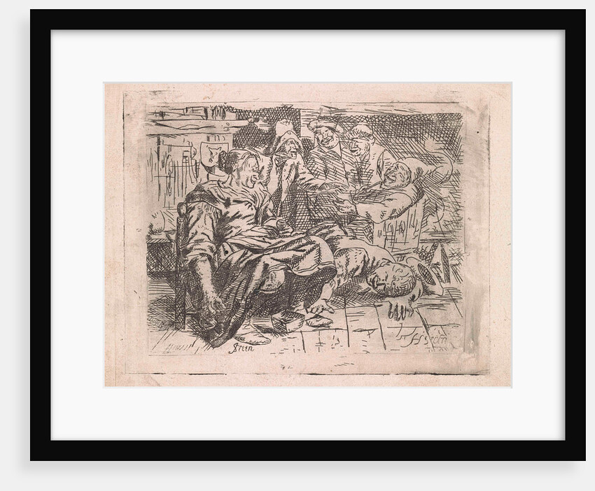 Tavern with smiling company by Anonymous