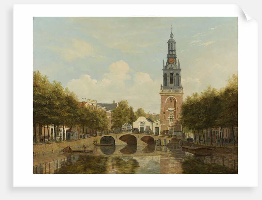 The Torensluis Bridge with the Tower called Jan Roodenpoortstoren in Amsterdam, The Netherlands by Hendrik Gerrit ten Cate