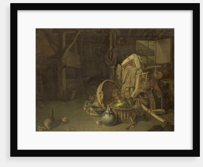 Still Life in a Stable by François Cornelis Knoll