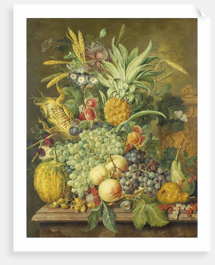 Still Life with Fruit by Jacobus Linthorst