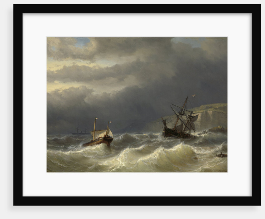 Storm in the Strait of Dover by Louis Meijer