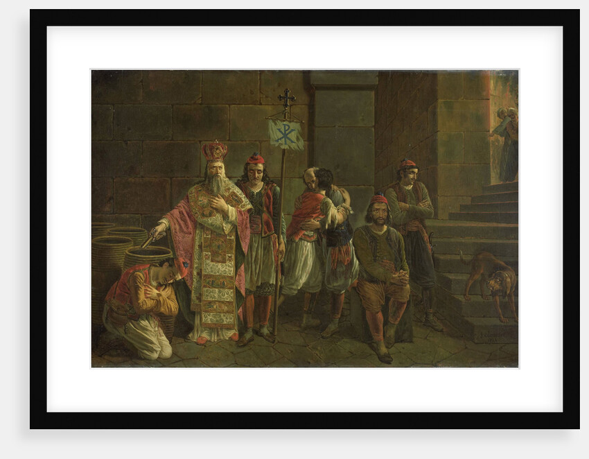 The Last Defenders of Mesolóngion, 22 April 1826, episode from the Greek War of Independence by Joseph Denis Odevaere