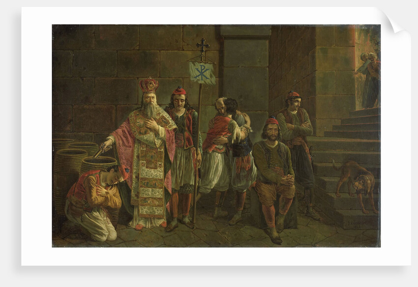 The Last Defenders of Mesolóngion, 22 April 1826, episode from the Greek War of Independence by Joseph Denis Odevaere