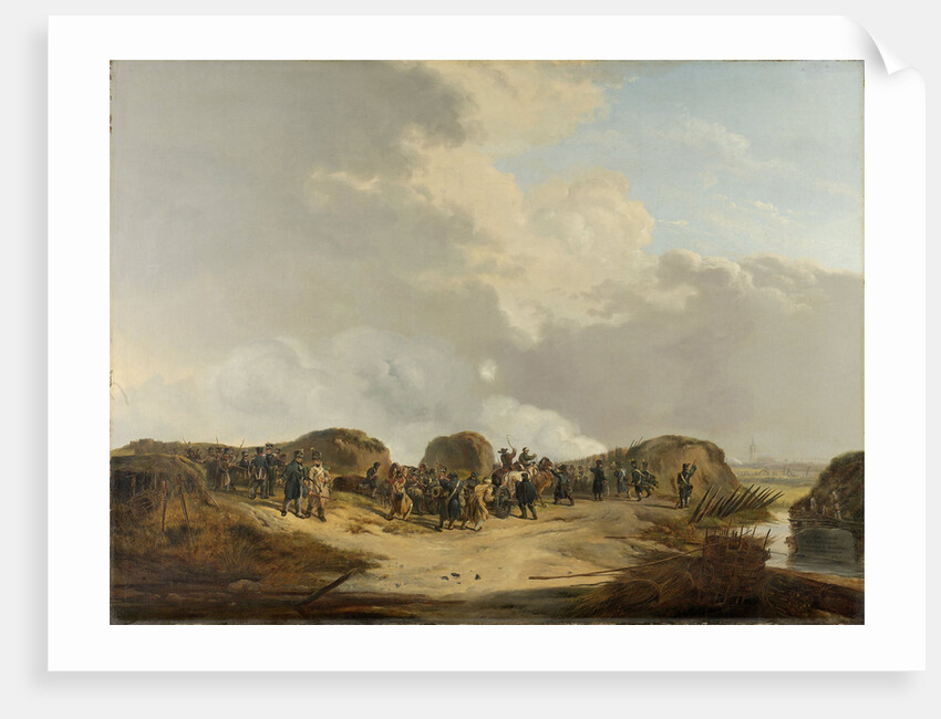 The Casemates outside of Naarden during the Siege, April 1814, The Netherlands by Pieter Gerardus van Os