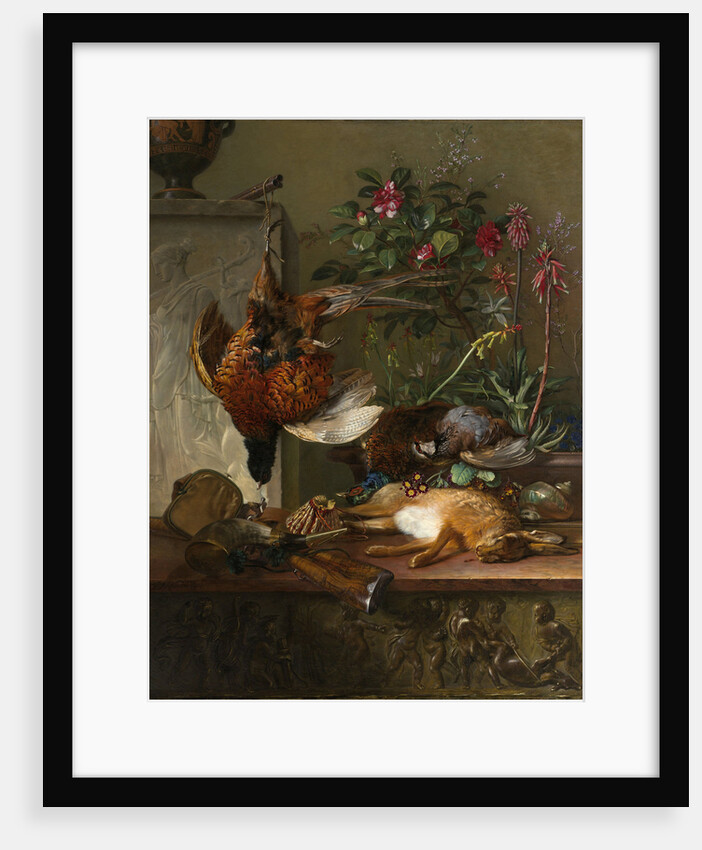 Still Life with Game and a Greek Stele: Allegory of Autumn by Georgius Jacobus Johannes van Os