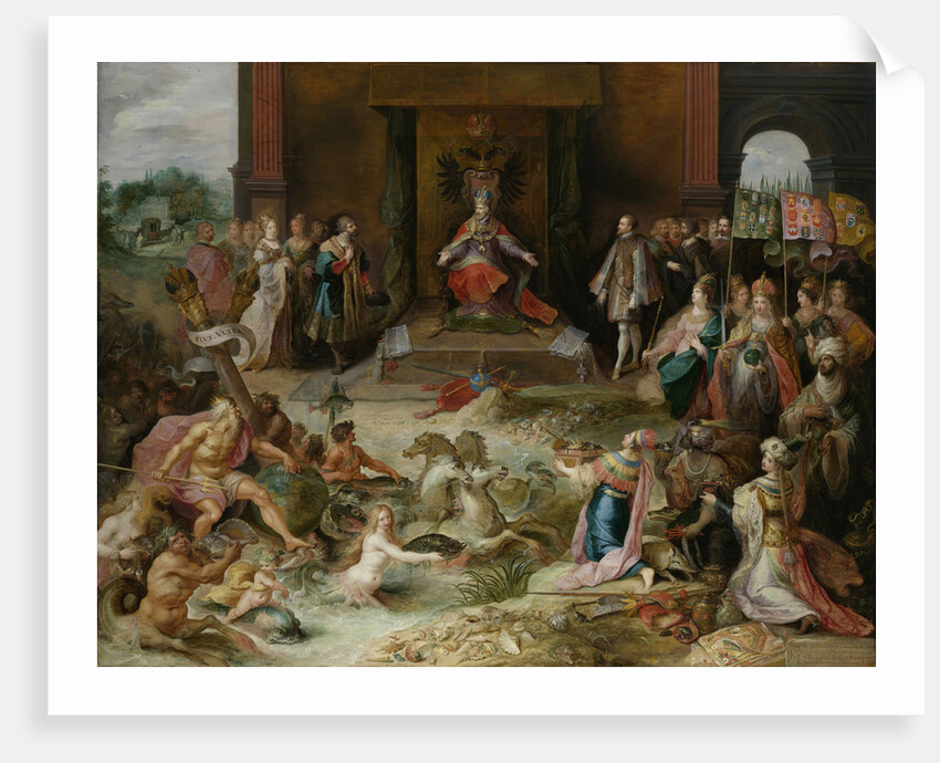 Allegory on the Abdication of Emperor Charles V in Brussels Belgium by Frans Francken II